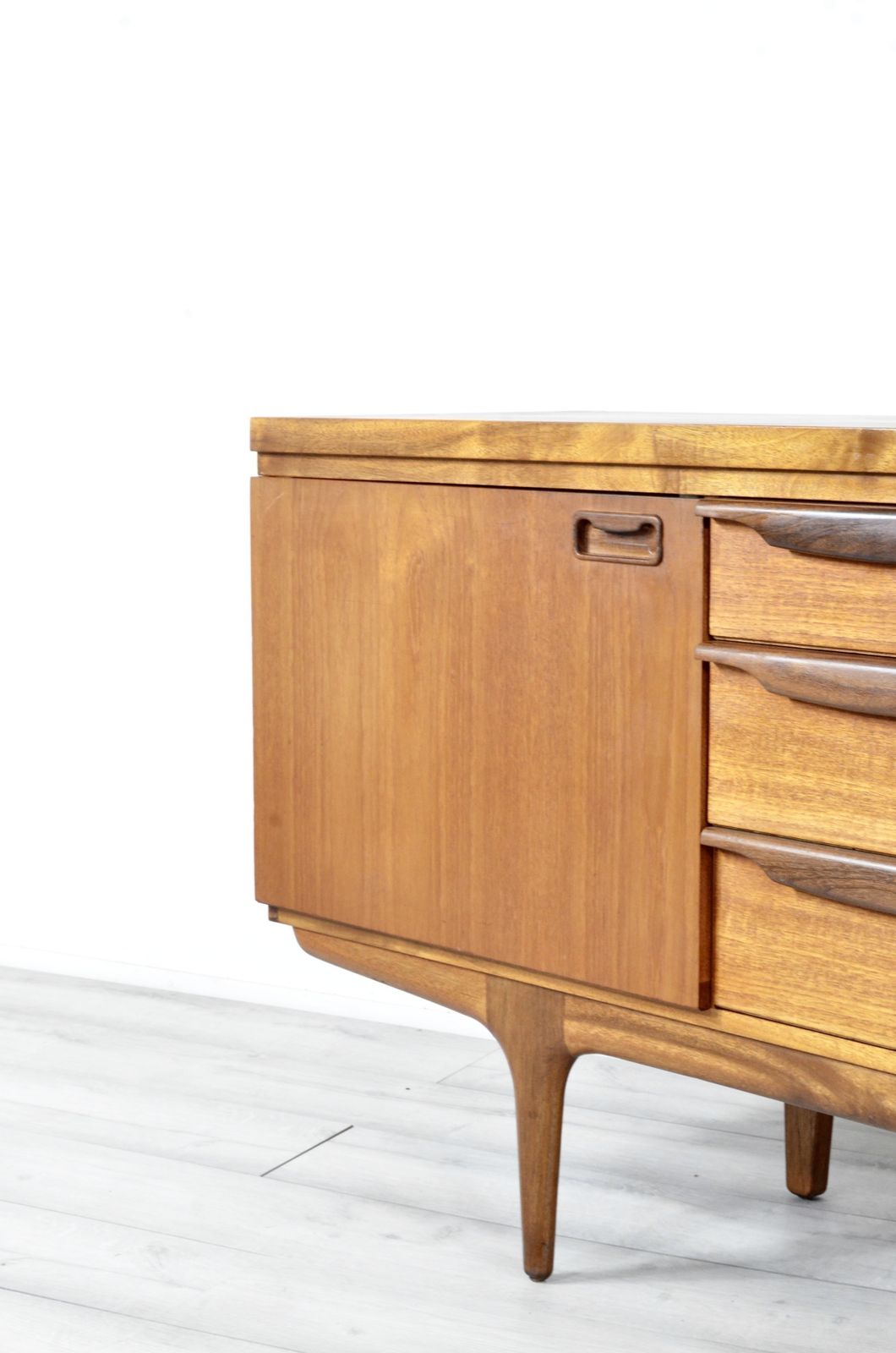 photo furniture Midcentury Greaves & Thomas Teak And Afromosia Sideboard / Long John. Vintage Modern / Danish Style.
