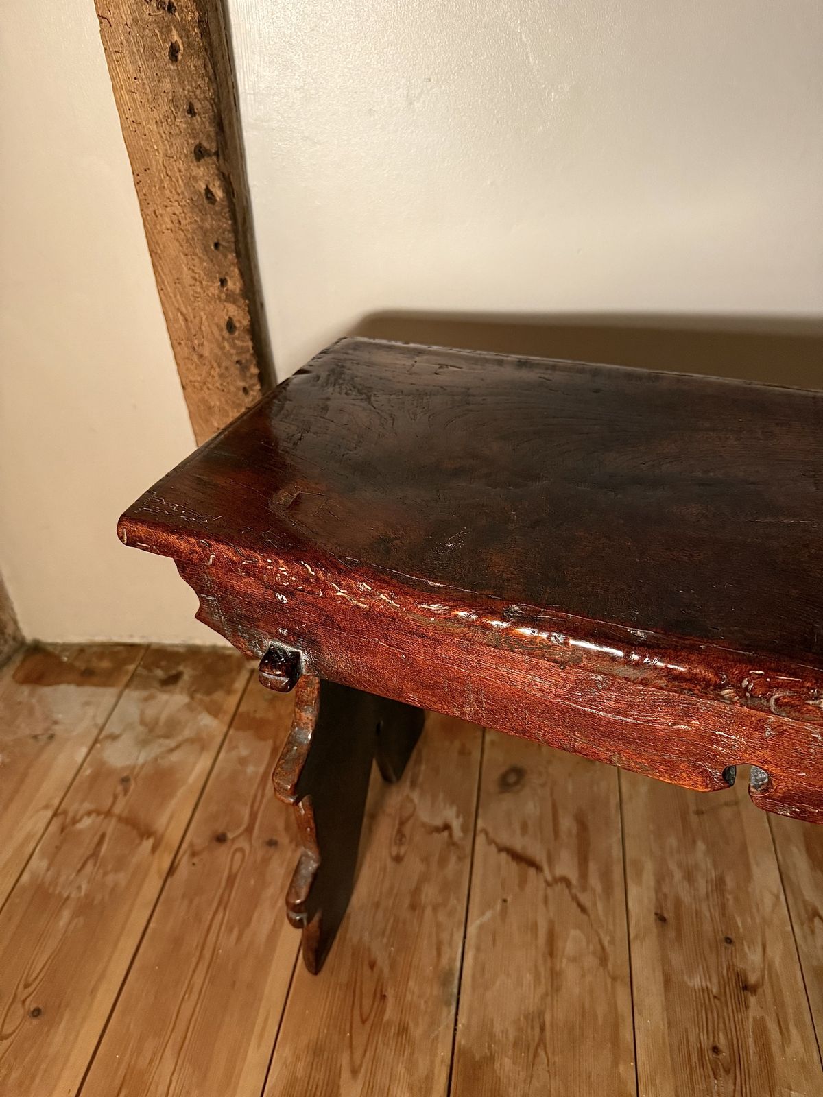 Rare 16th Century Elm Boarded Stool From The Reign Of Henry VIII photo furniture