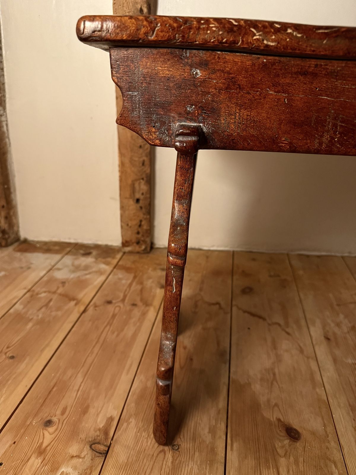 Rare 16th Century Elm Boarded Stool From The Reign Of Henry VIII photo for sale