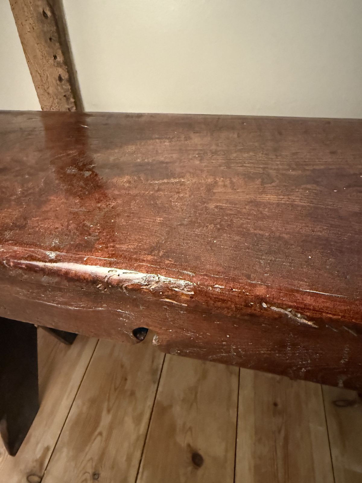 Rare 16th Century Elm Boarded Stool From The Reign Of Henry VIII photo vintage