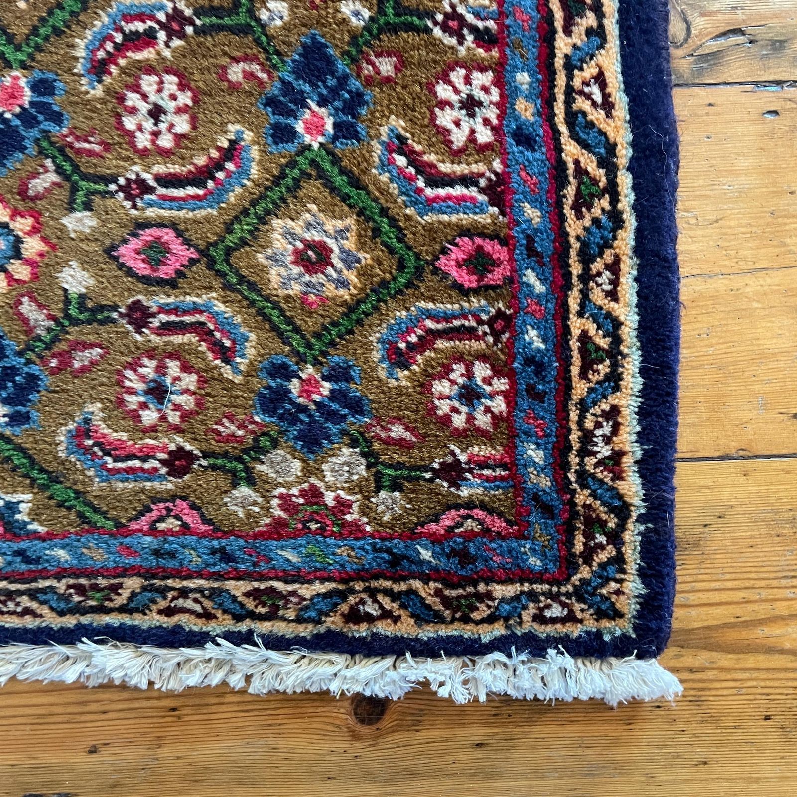 Antique Hand Woven Rug Carpet Mat Rectangle Wool Vintage Pattern Floor Mat Handmade Textile Patterned 124x57cm Runner Multicoloured Tassels photo buy