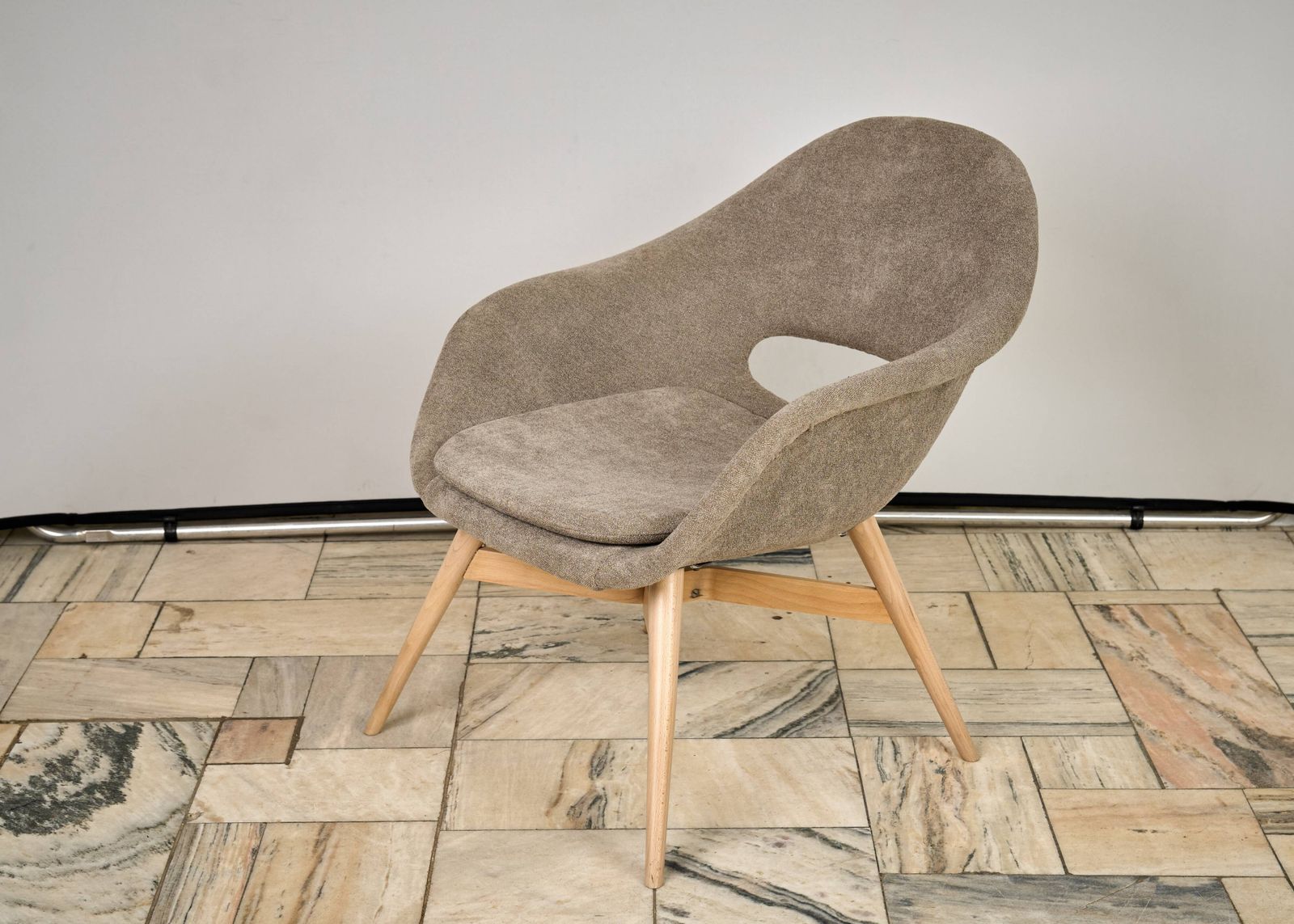 Shell Lounge Chair By Miroslav Navratil, 1960s, Czechoslovakia photo furniture