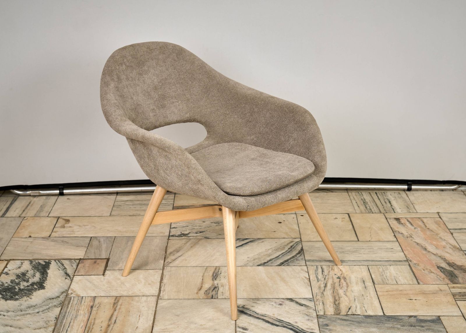 Shell Lounge Chair By Miroslav Navratil, 1960s, Czechoslovakia photo buy