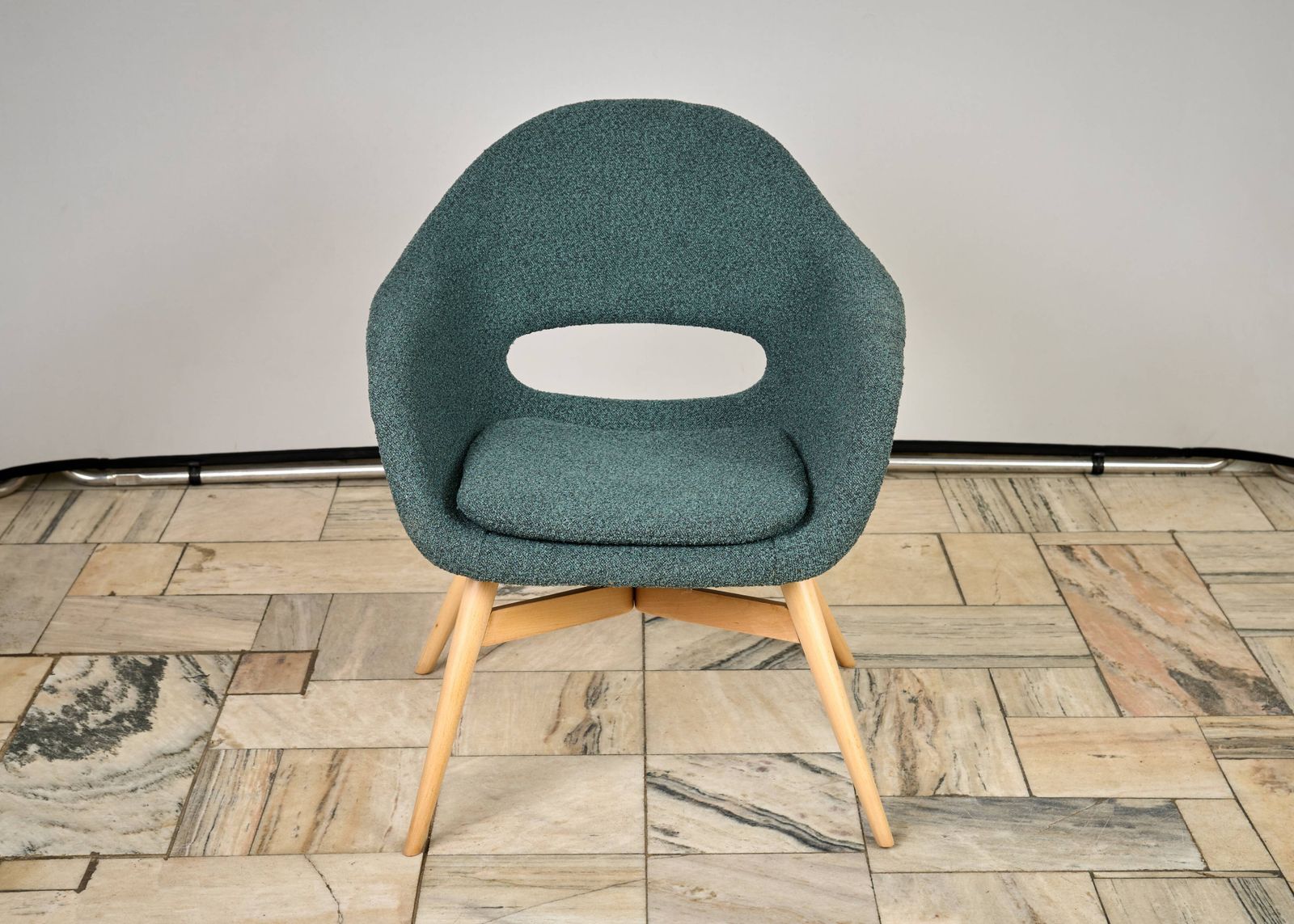 Shell Lounge Chair By Miroslav Navratil, 1960s, Czechoslovakia photo furniture
