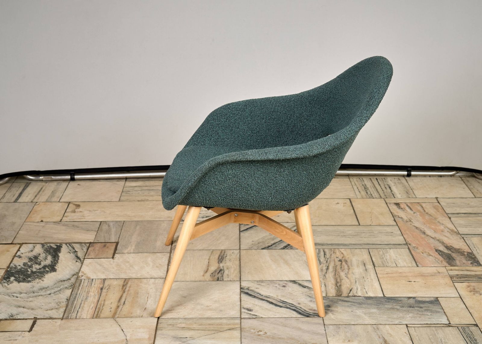Shell Lounge Chair By Miroslav Navratil, 1960s, Czechoslovakia photo vintage