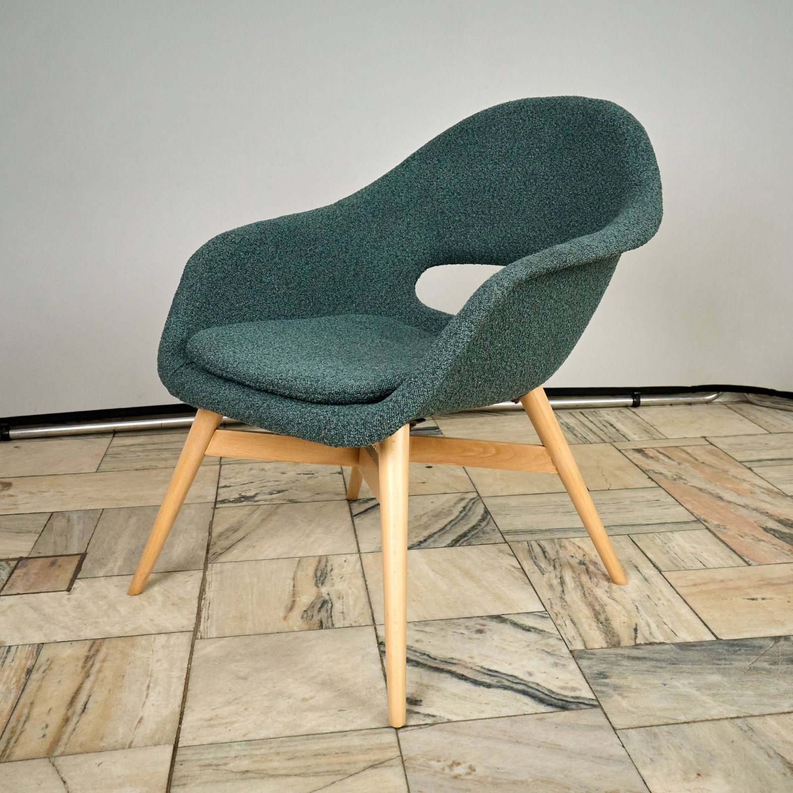 Furniture Shell Lounge Chair By Miroslav Navratil, 1960s, Czechoslovakia photo