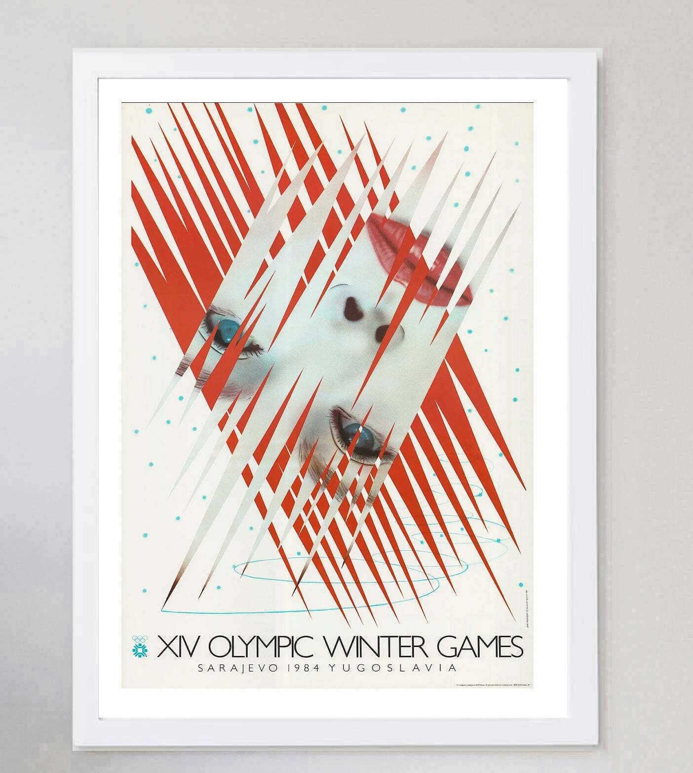 1984 Sarajevo Winter Olympic Games   James Rosenquist Original Vintage Poste photo for sale