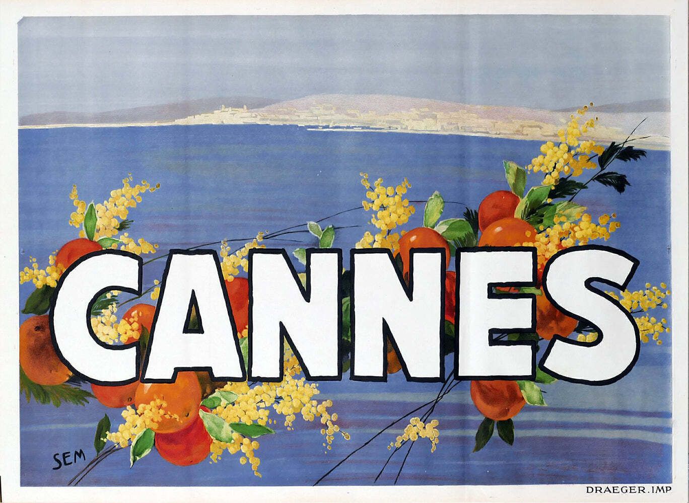 Cannes Original Vintage Poster