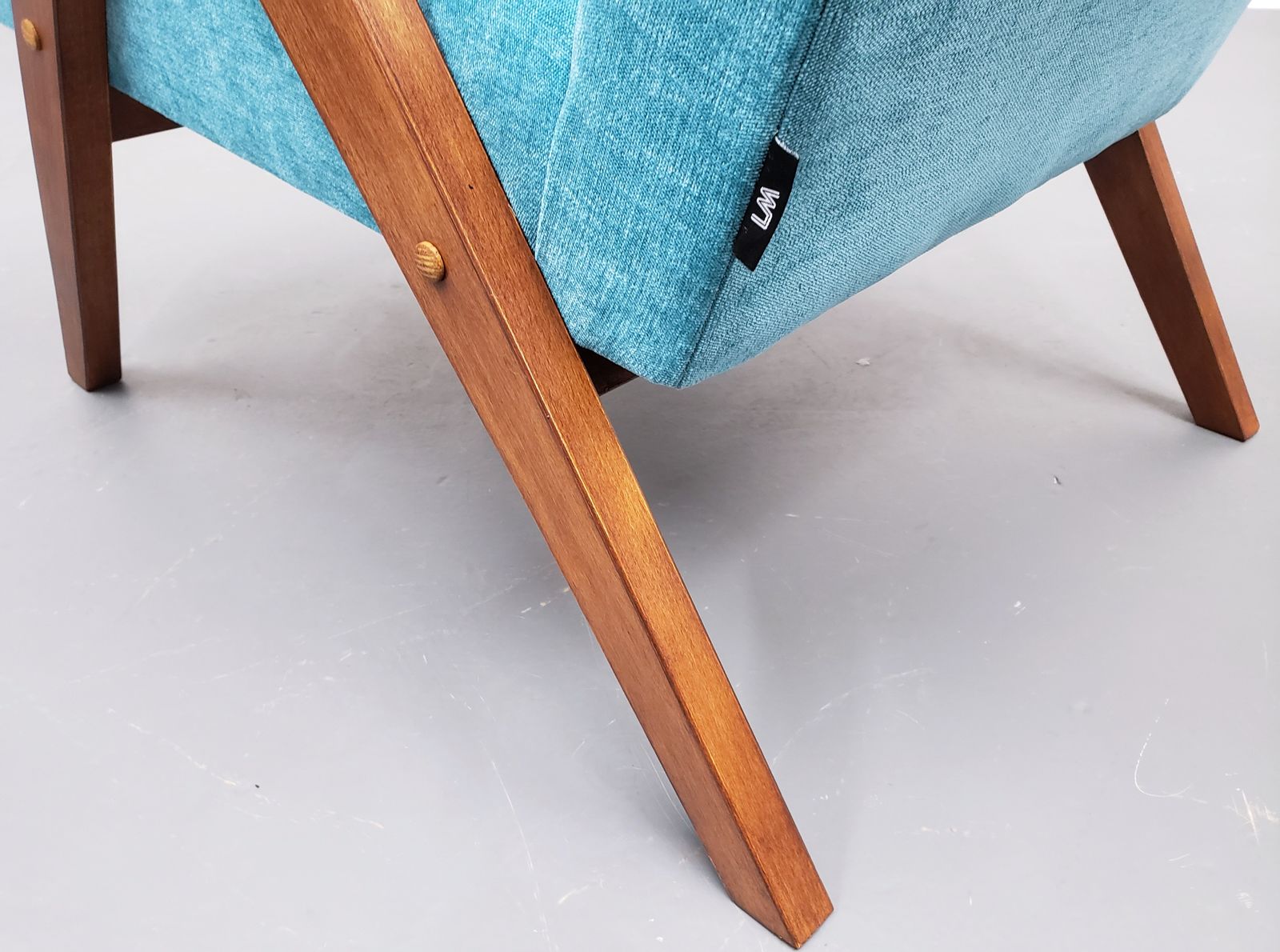 One Left   Mid Century Easy Chair Model B   310 Var In Turquoise photo Furniture