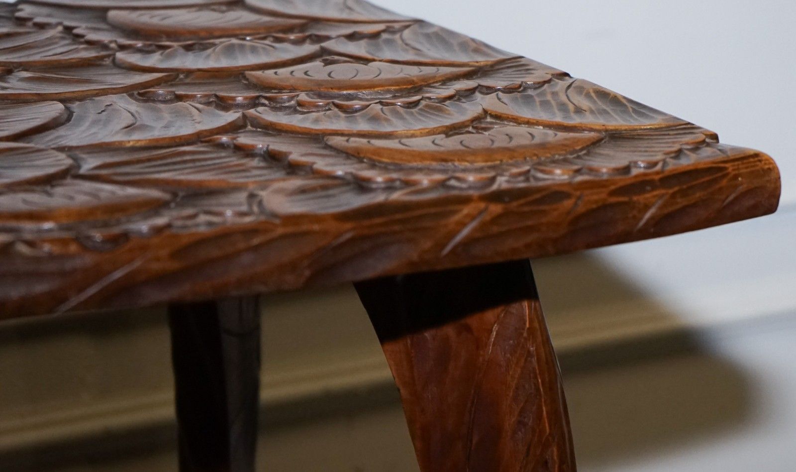 Restored 19th Century Libertys London Hand Carved Occasional Side End Lamp Table photo buy