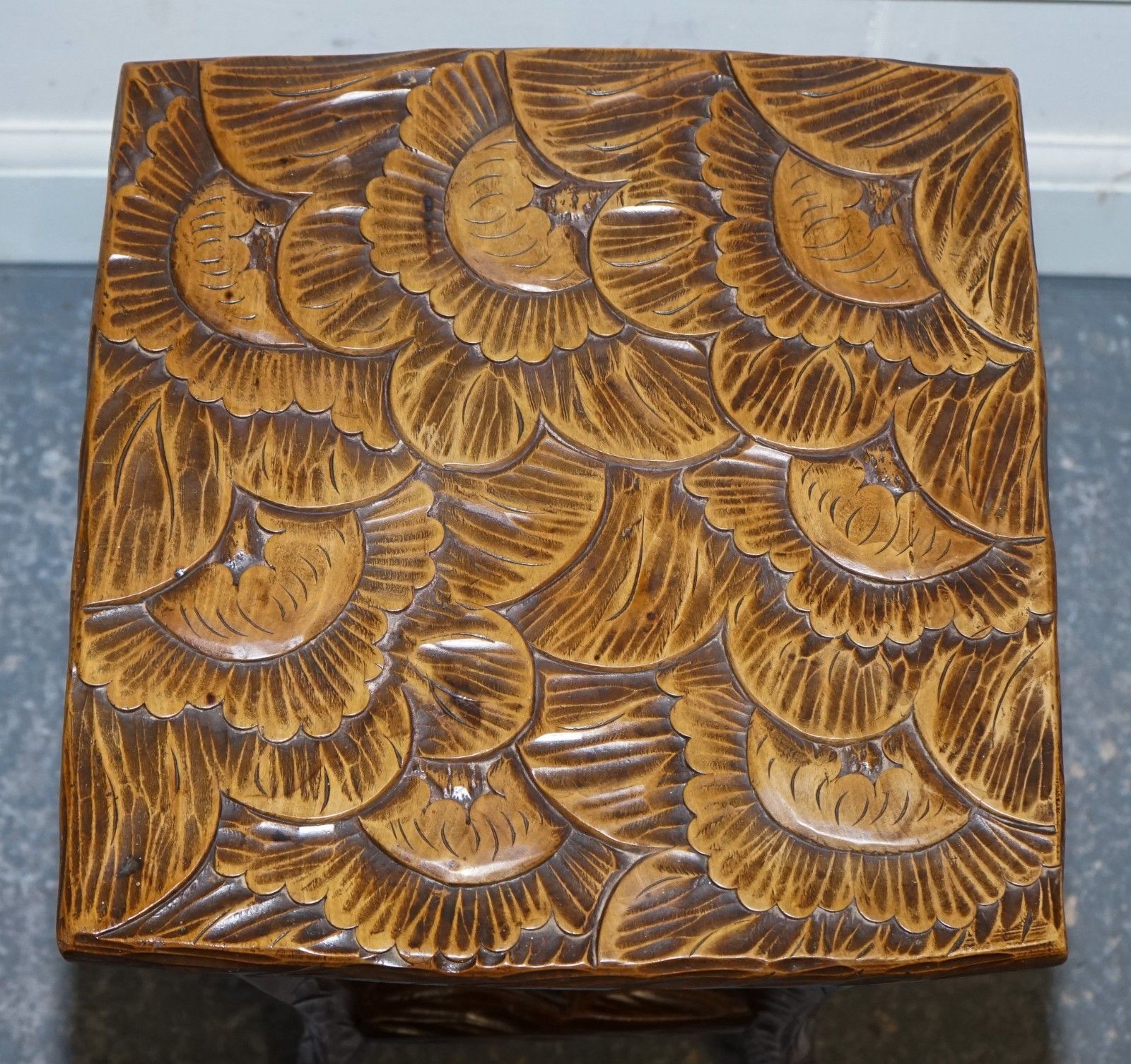 Restored 19th Century Libertys London Hand Carved Occasional Side End Lamp Table photo vintage
