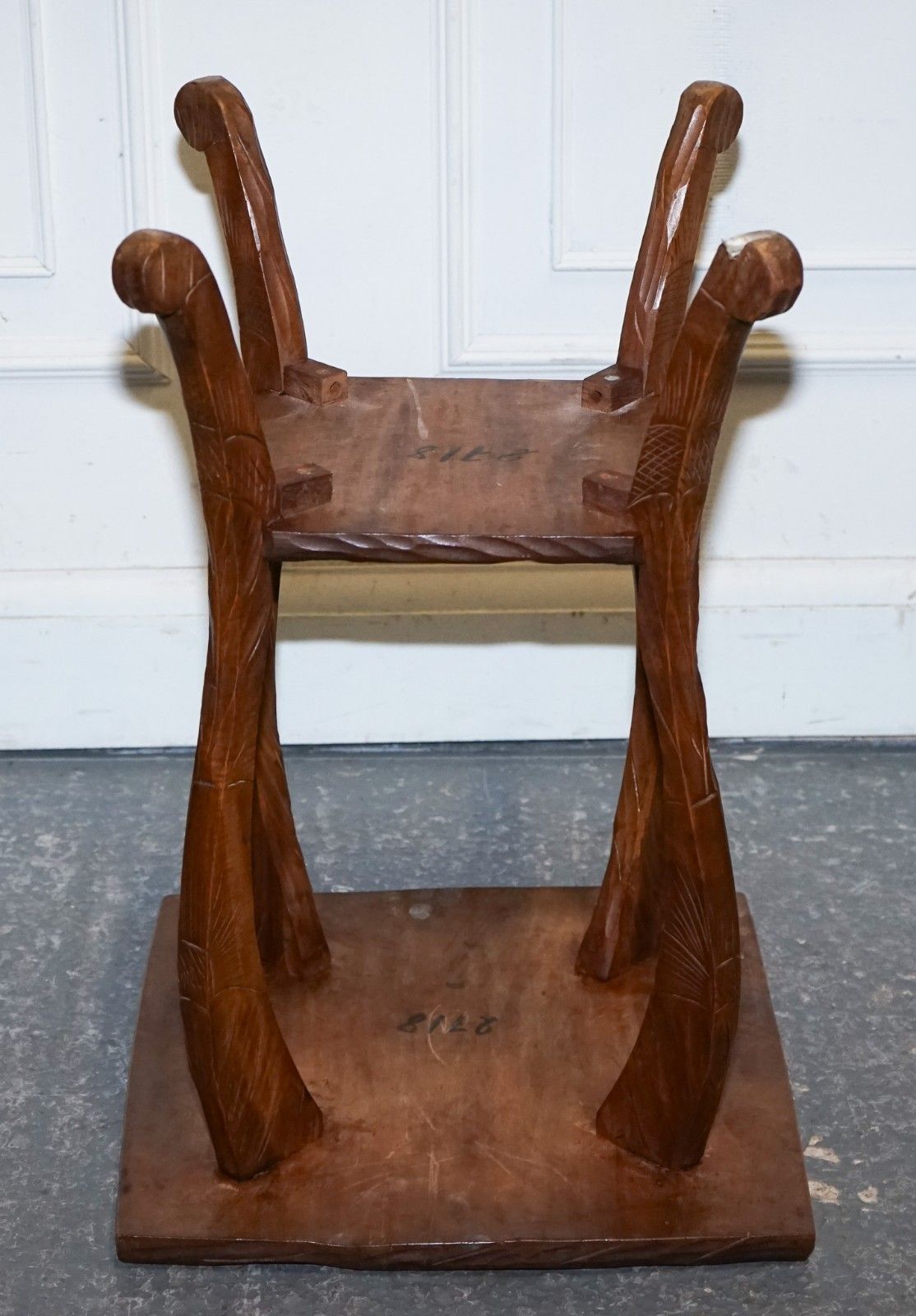 photo furniture Restored 19th Century Libertys London Hand Carved Occasional Side End Lamp Table