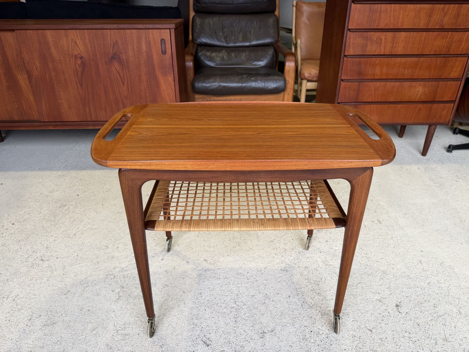 photo furniture Danish Mid Century Serving Trolley By Johannes Andersen For Silkeborg C.1960s