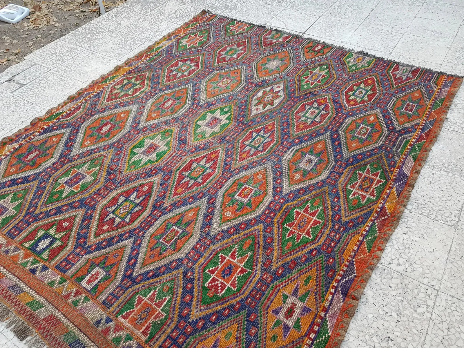 Turkish Jajim Kilim Rug 6'1" X 7'5" photo Textiles