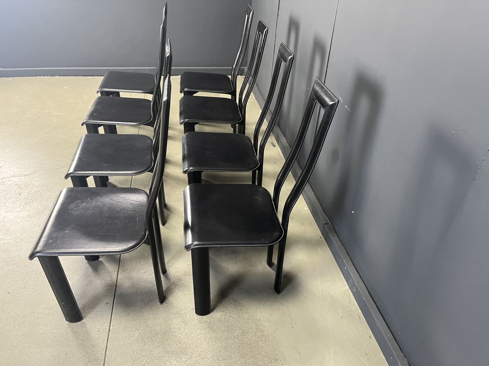 Italian Model Regia Dining Chairs By Antonello Mosca For Ycami, 1980s, Set Of 8 photo furniture
