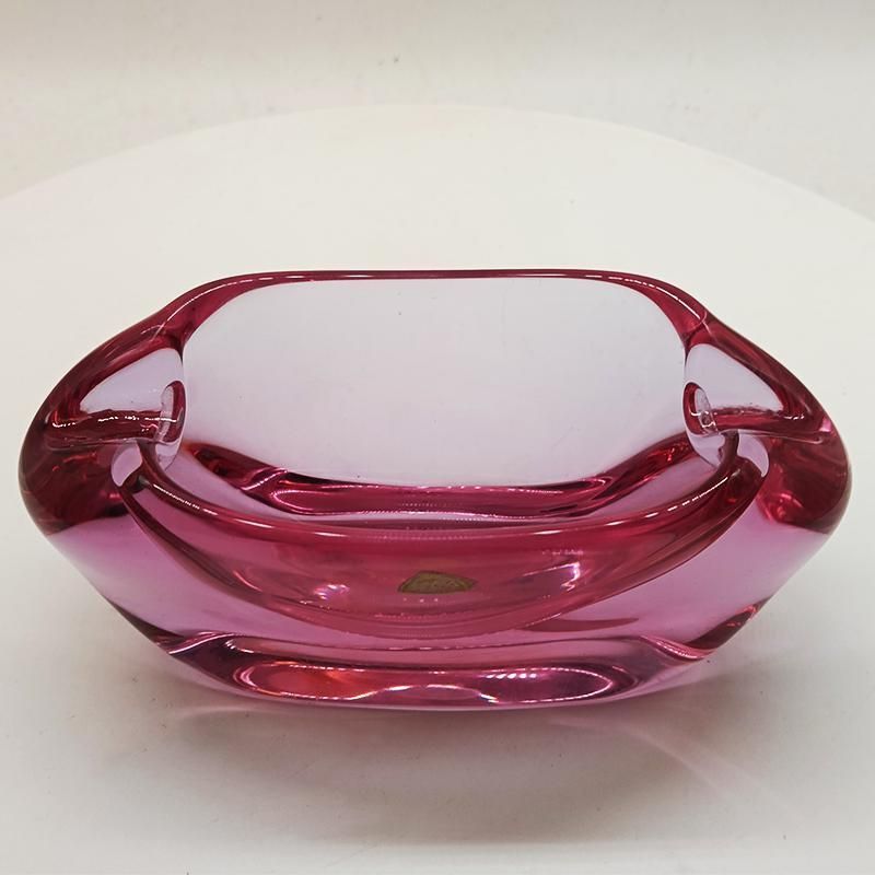 1950s Big Rare Total Purple Ashtray Or Catch All In Murano Glass. 18 Cm   7.08 Inches photo furniture