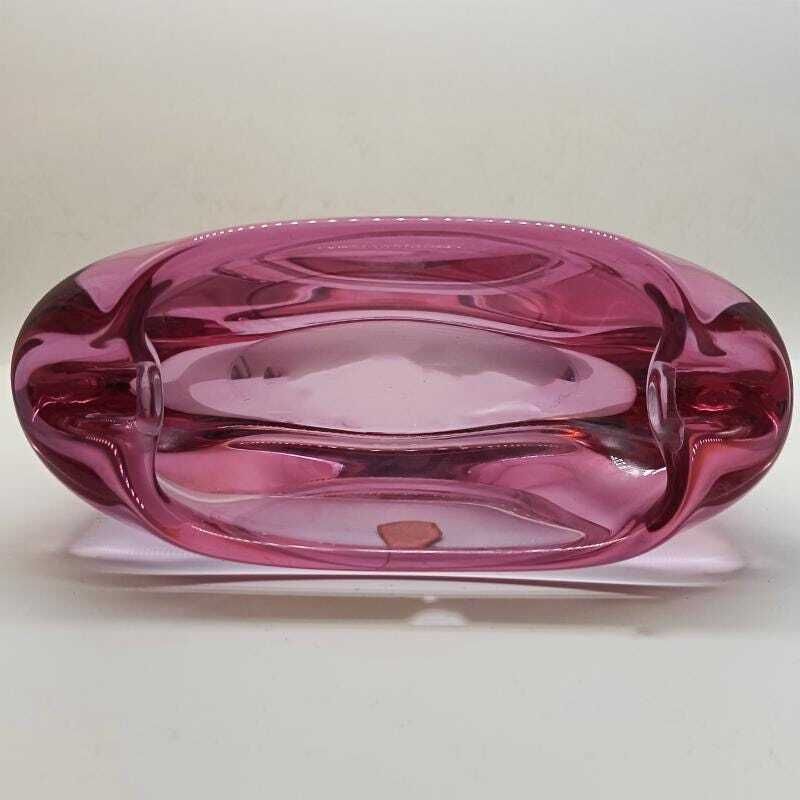 1950s Big Rare Total Purple Ashtray Or Catch All In Murano Glass. 18 Cm   7.08 Inches photo buy