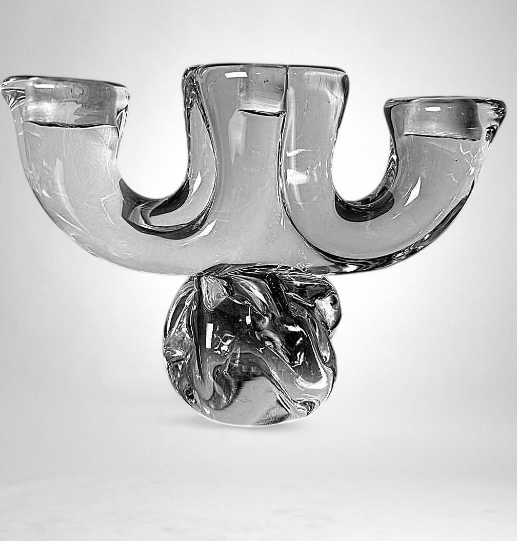 Art Deco French Crystal Candle Holder Crystal De Vannes Style photo Home Decor