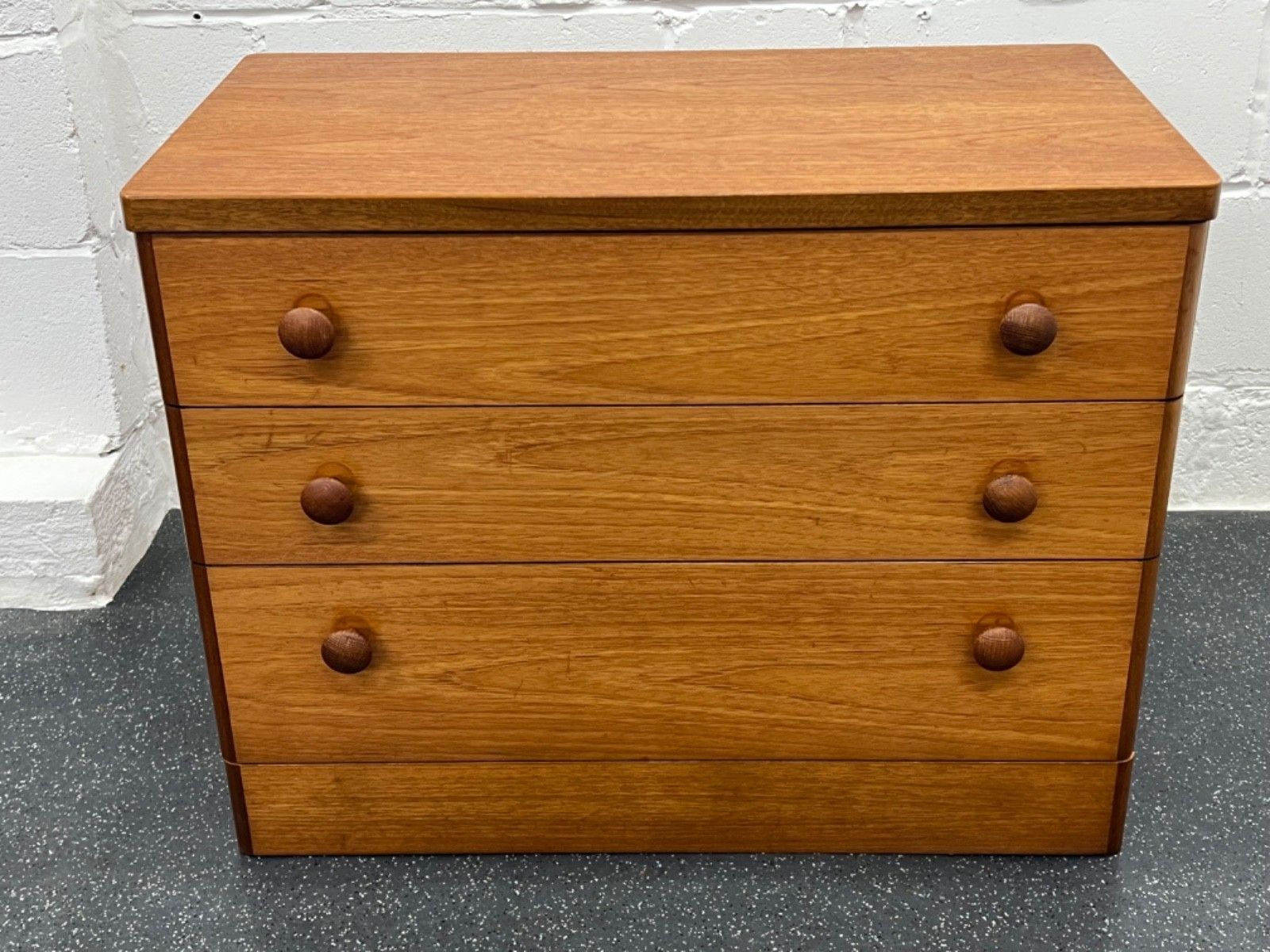 395.0 Midcentury Stagg Chest Of Drawers Vintage Teak (Delivery Available) photo