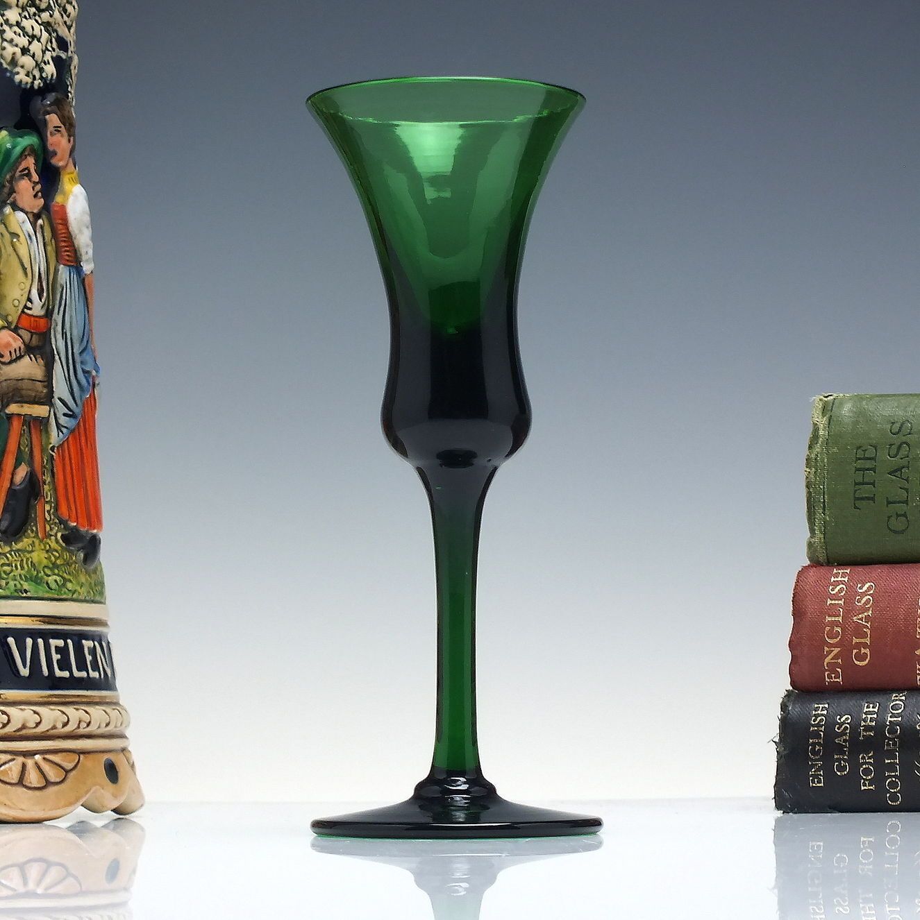 Rare 19th Century Green Wine Glass C1880