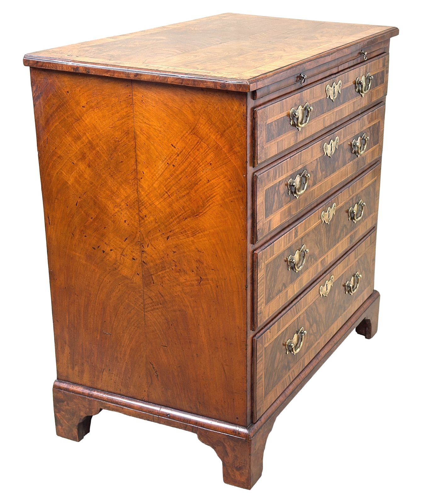 Small 18th Century Georgian Walnut Chest Of Drawers (England, Circa 1720) photo Furniture