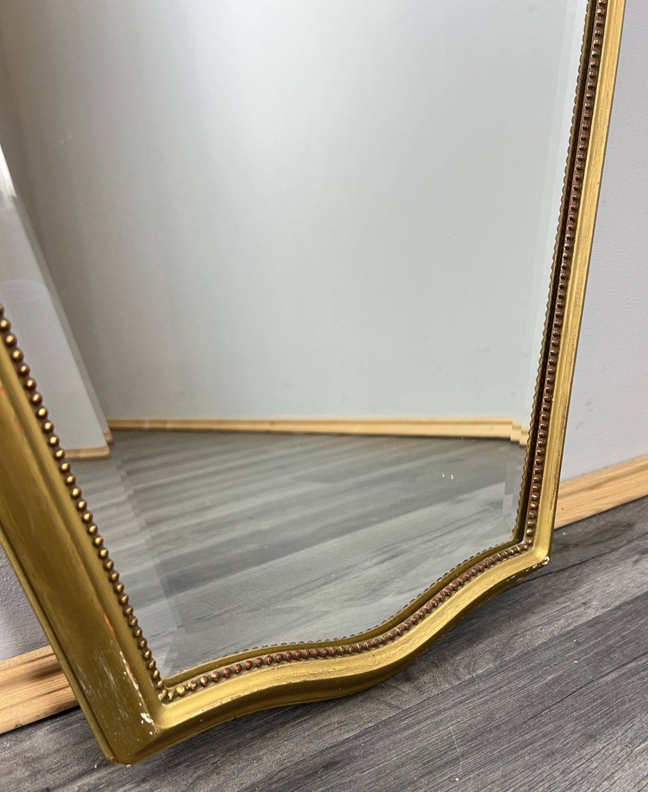 Mirror Vintage French Gilt Wall Mirror Ornate Wall Mirror Lot 4714 photo vinterior