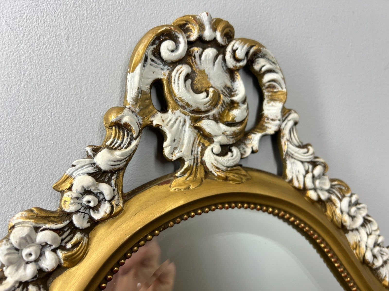 149.0 Mirror Vintage French Gilt Wall Mirror Ornate Wall Mirror Lot 4714 photo