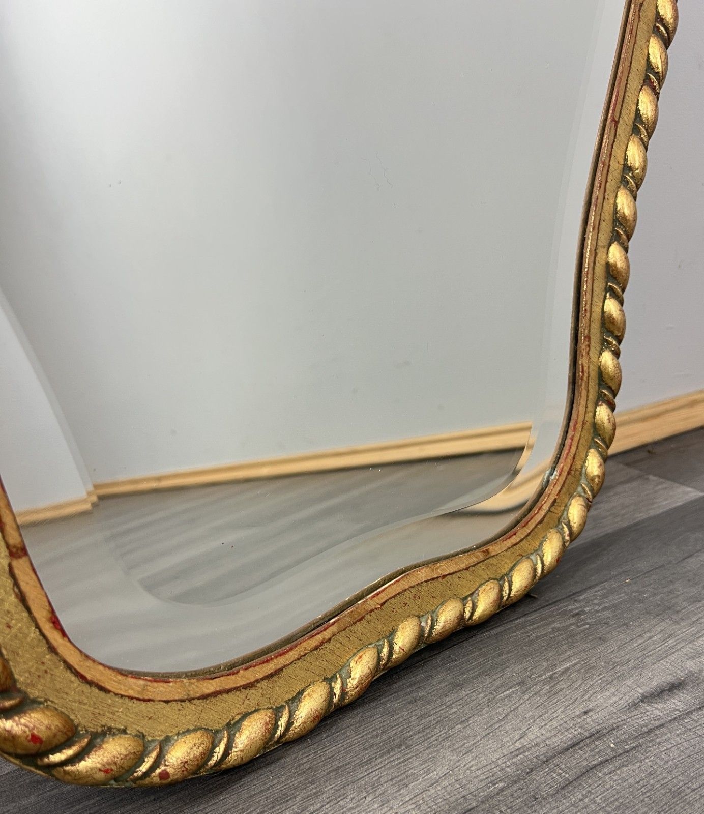 Mirror Vintage French Ornate Wall Mirror Gold Finish Wall Decor Lot 4716 photo buy