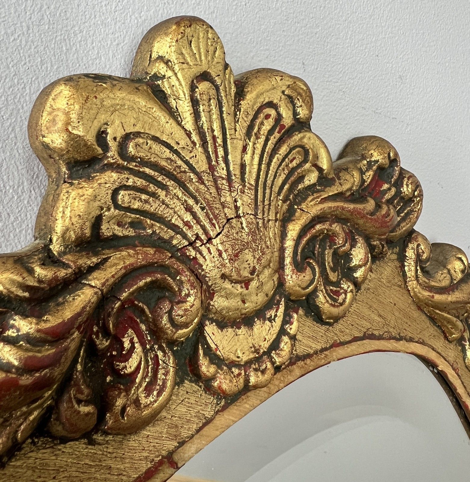 photo furniture Mirror Vintage French Ornate Wall Mirror Gold Finish Wall Decor Lot 4716