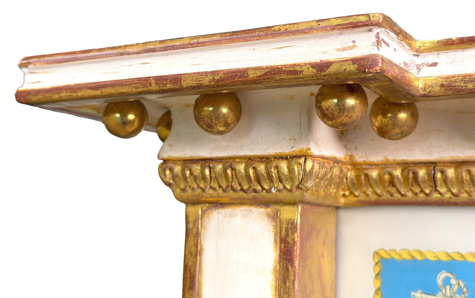 photo buy Pair Of Early 19th Century Painted & Gilded Pier Mirrors (England, Circa 1820)