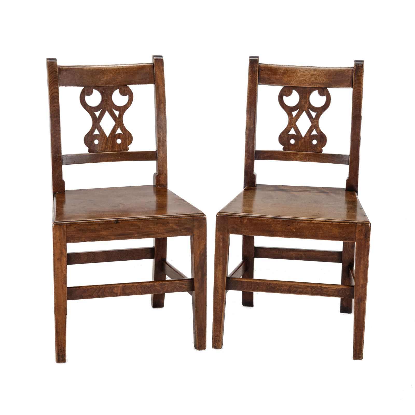 Pair Of Early 19th Century English Elm Country Chairs, Circa 1800–1820 (Georgian, George III) photo vinterior