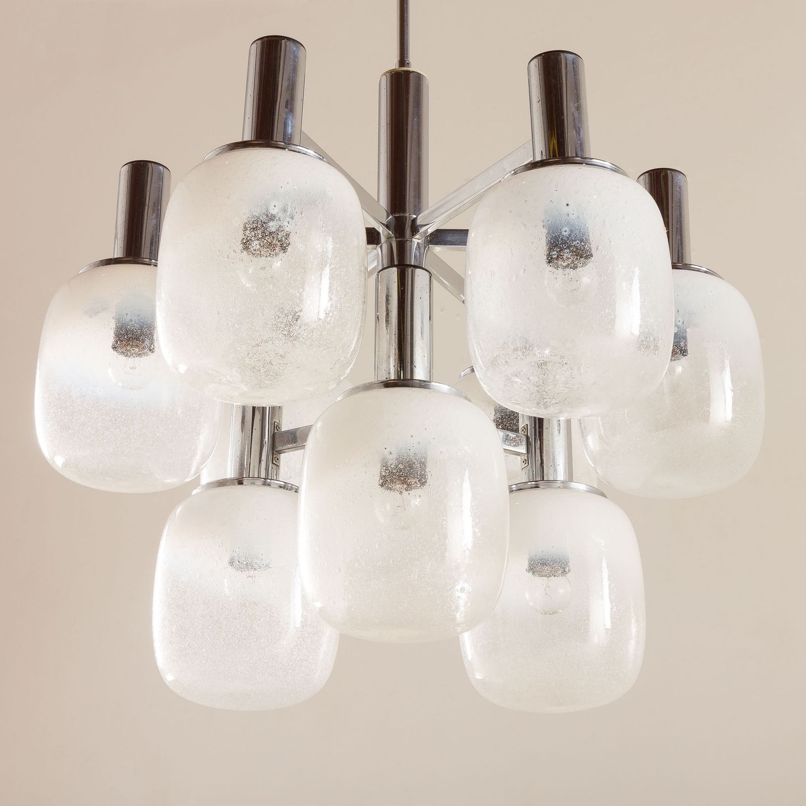 Targetti Sankey Murano Glass Chandelier, 1970s photo vinterior