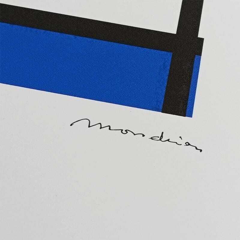 1970s Piet Mondrian Limited Edition Lithograph Numbered In Pencil. photo for sale