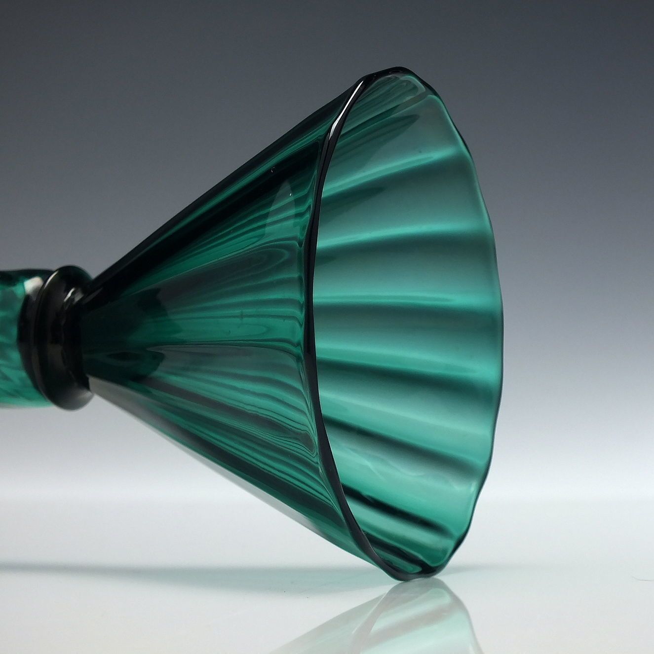 Exceptionally Rare 19th Century Green Wine Glass C1820 50 photo for sale