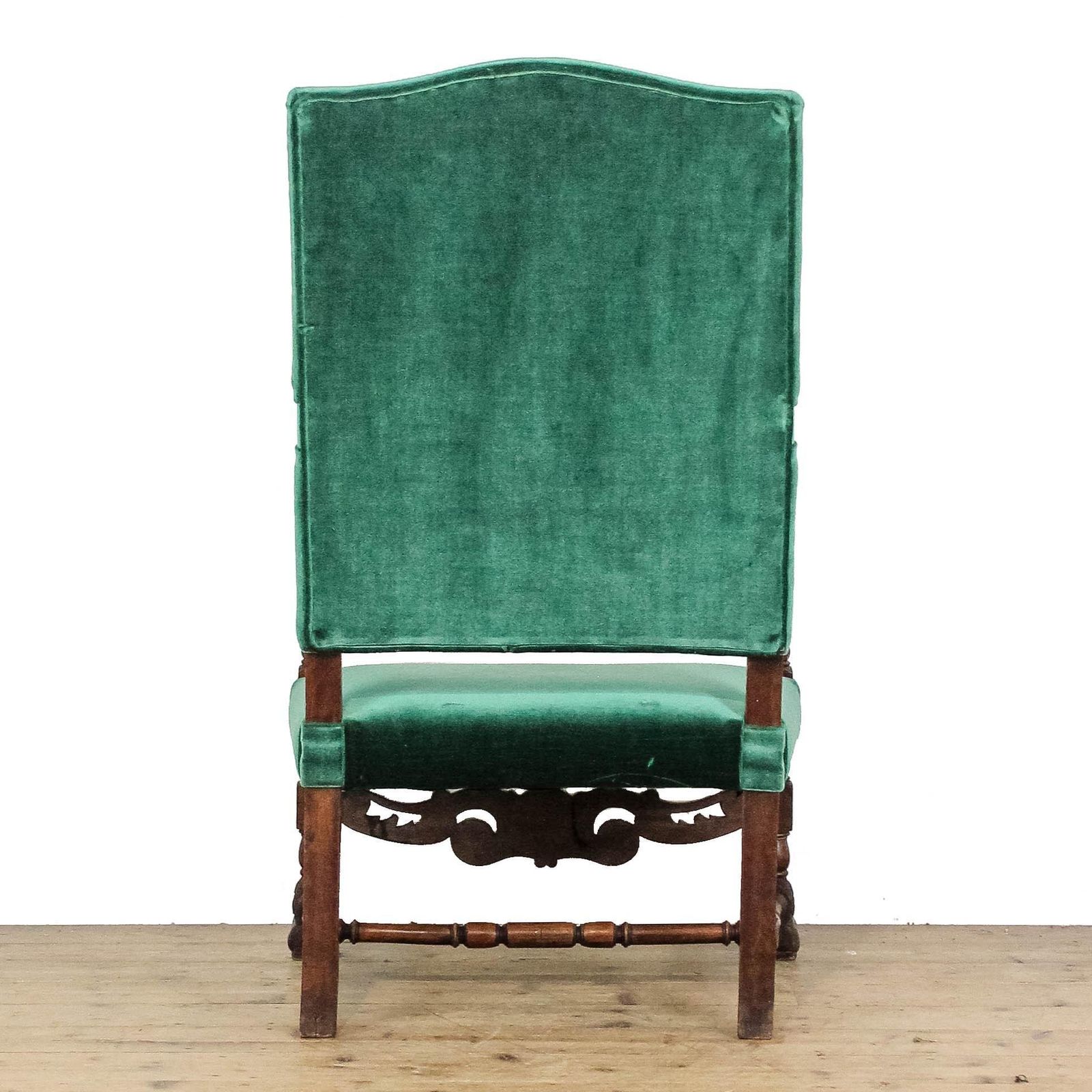 Antique Victorian Green Upholstered Armchair photo 695.0
