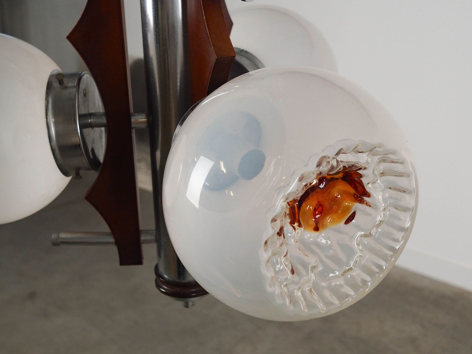 Pendant Lamp, Murano Glass, Italian Design, 1970s, Production: Italy photo Lighting