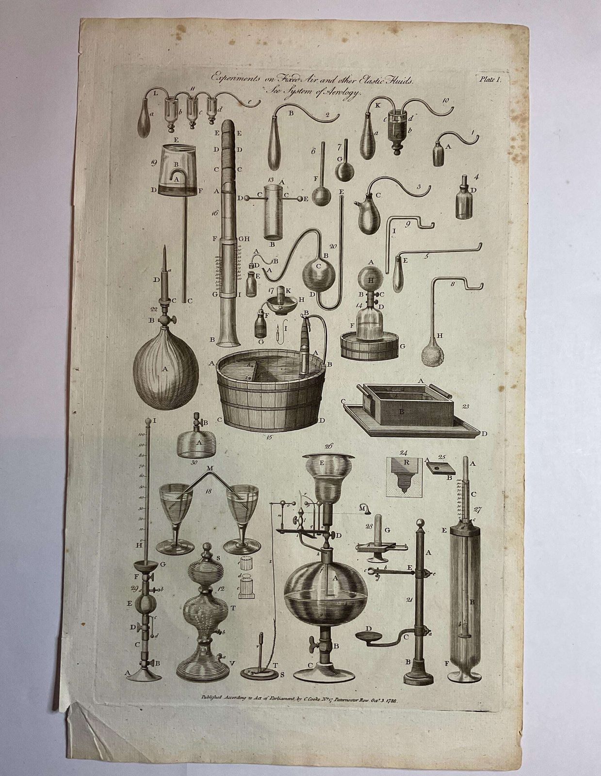 Antique Original Set Of 4 Large Format 18th Century Book Plates. photo 120.0