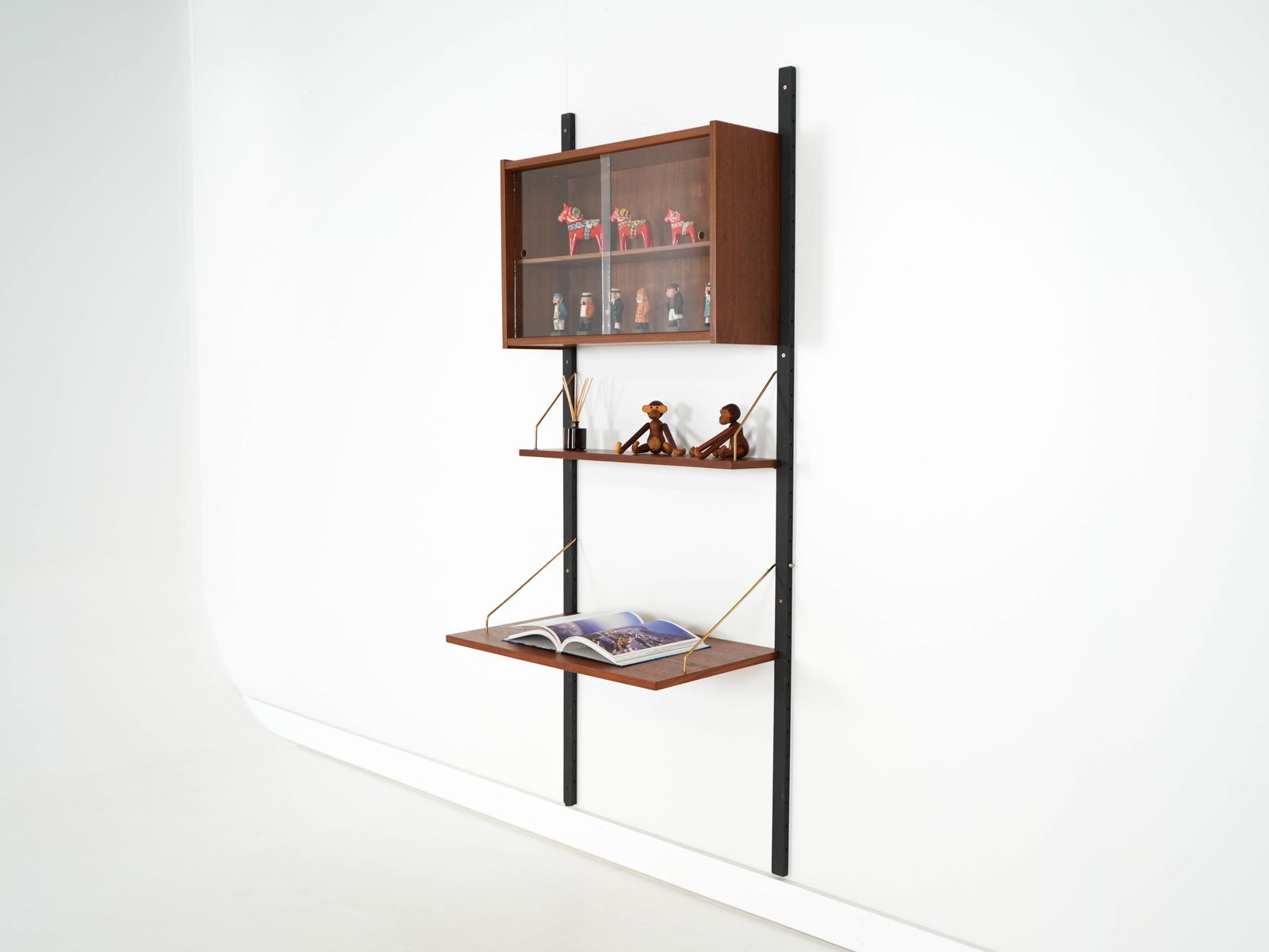 Teak Wall Unit Ps System, Danish Design, 1960s, Manufactured By Randers Møbelfabrik photo for sale
