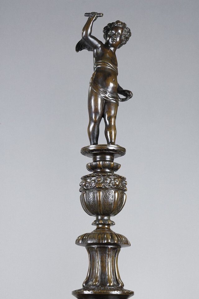 Pair Of Landiers' Andirons In The Renaissance Style photo vinterior