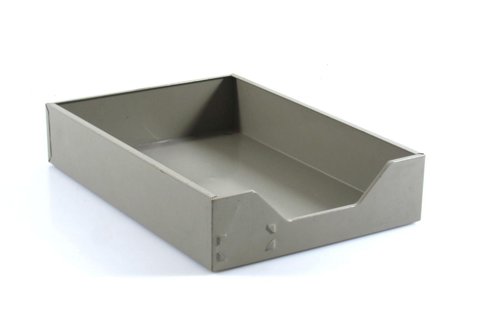 Bauhaus Style 1920s Vintage Industrial Grey Letter Tray photo furniture