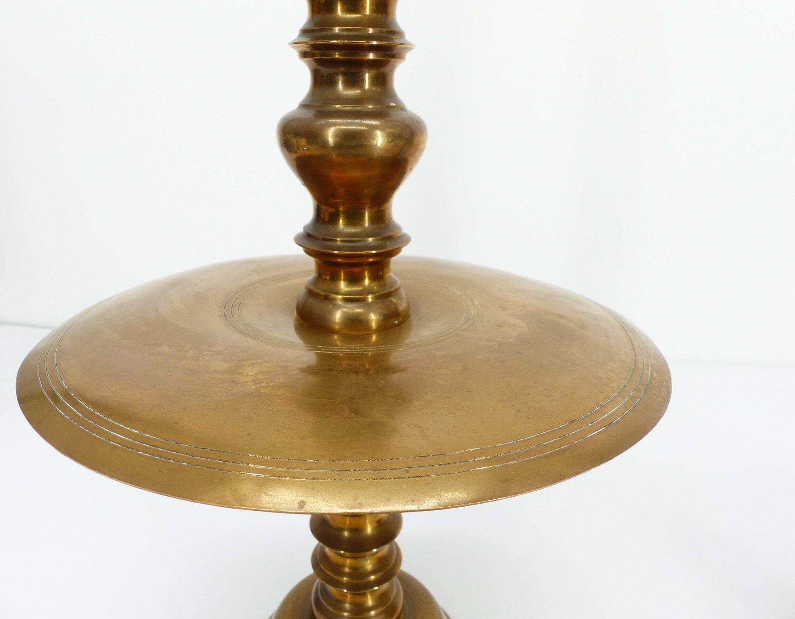 Pair Of Brass Altar Candlesticks, Vietnam, 20th Century photo buy