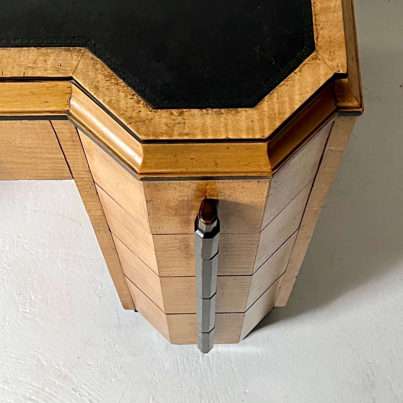 Art Deco Desk Attributed To Heal’s, London – Satin Birchwood photo buy