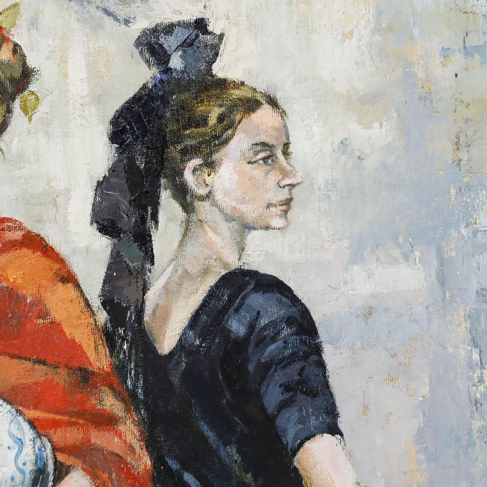 Joanne Thomson (1935 2024) 1986 Oil, Dancers photo 350.0