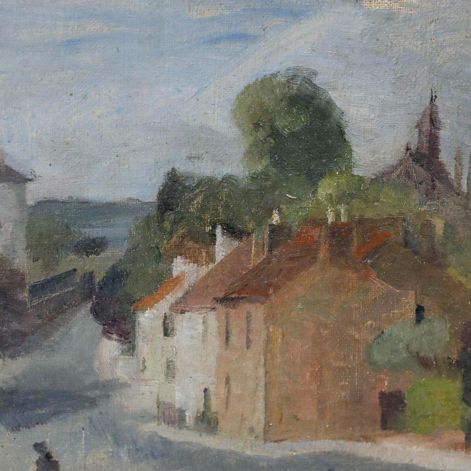 Attrib. Margaret A. Norman (1908 1976) Oil, Bristol View From Eastfield Road photo 295.0