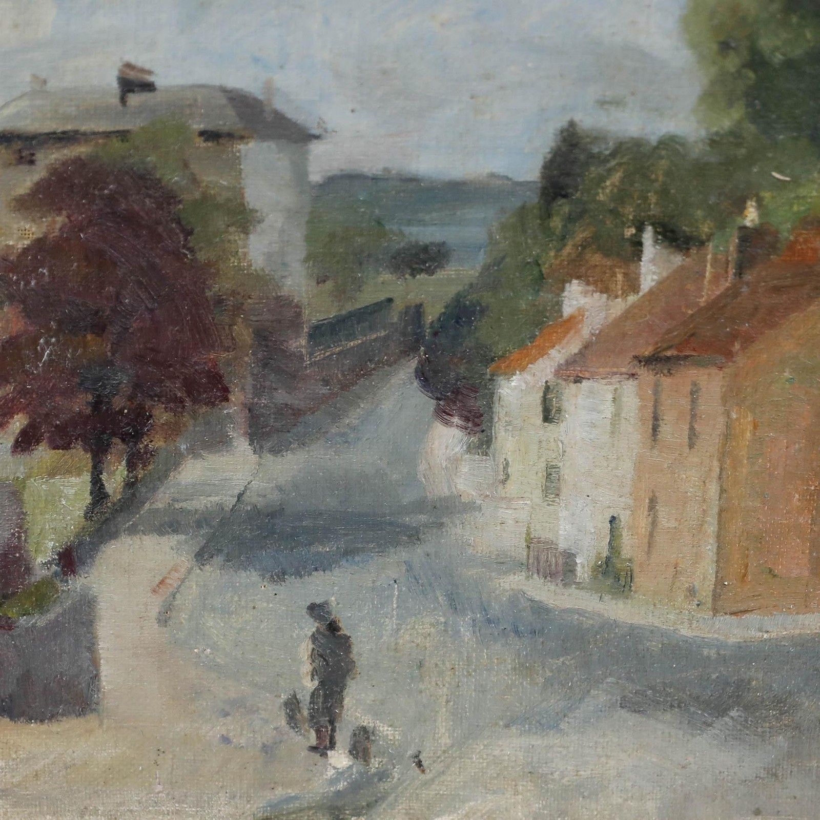 Attrib. Margaret A. Norman (1908 1976) Oil, Bristol View From Eastfield Road photo buy