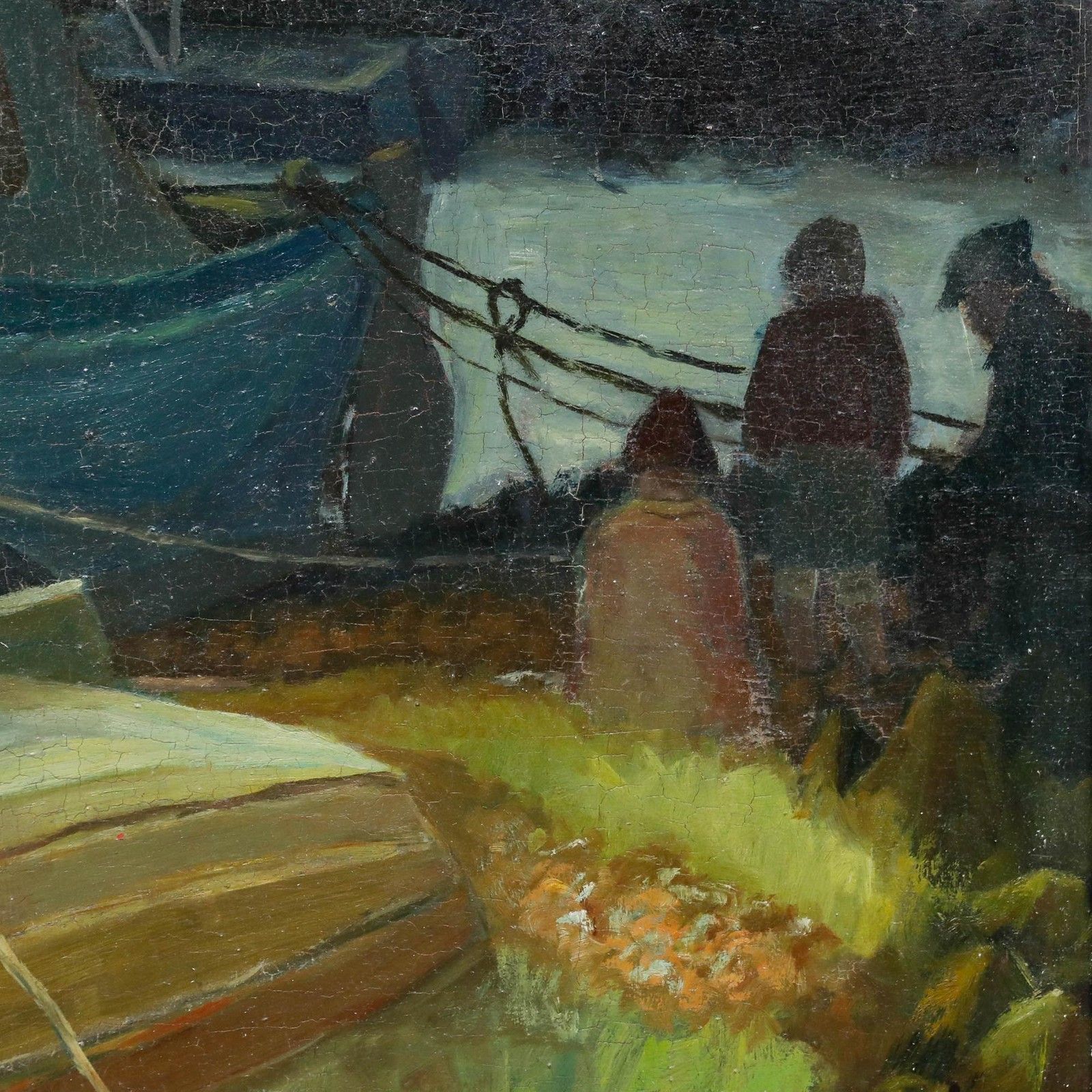 Attrib. Reginald William Gammon (1894 1997) Oil, The Harbour At Dusk photo Art