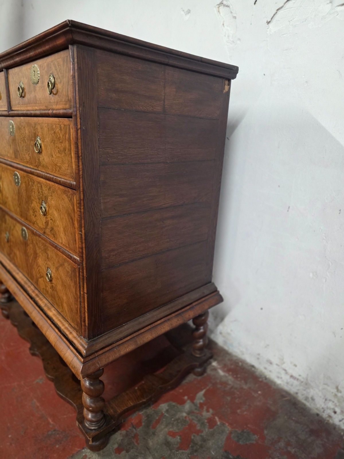Antique Burr Walnut Queen Anne Chest On Stand 1710. photo buy