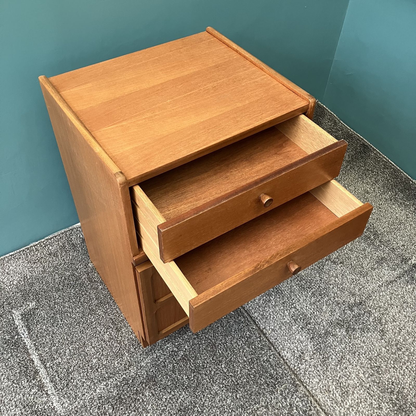 A Nathan Squares Mid Century Cabinet Made By Parker Knoll photo vinterior