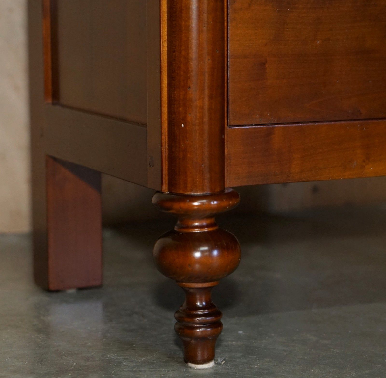 photo for sale Pair Of Grange Furniture Paris France Cherrywood Nightstands Or Lamp Wine Tables