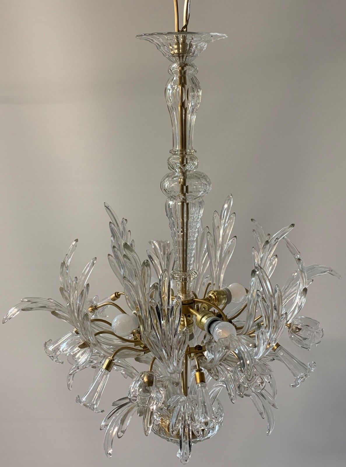 Murano Glass Chandelier Attributed To Seguso V.A. 1960 photo buy